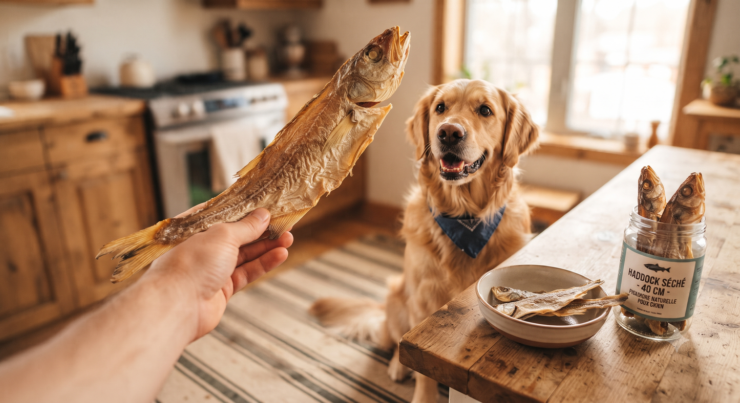 Seau de 10 litres poissons séchés pour chien