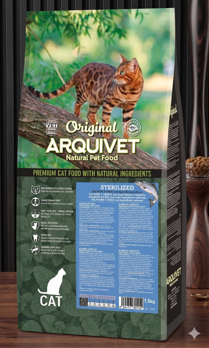 Nourriture au saumon et au riz pour chats stérilisés - Original 7kg