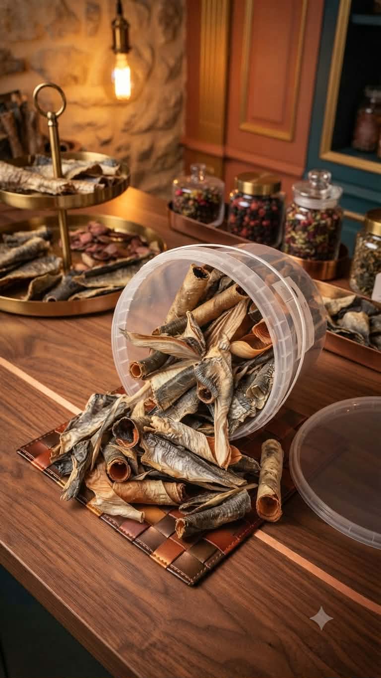 Seau de 10 litres poissons séchés pour chien