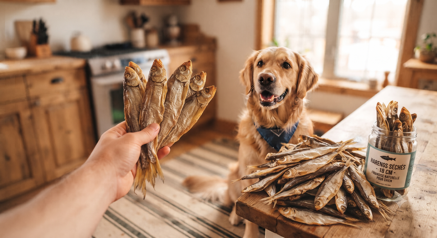 Seau de 5 litres poissons séchés pour chien