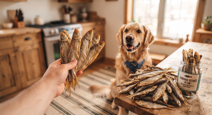 Seau de 5 litres poissons séchés pour chien