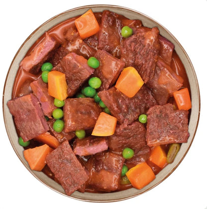6 boites de 280gr, Ragout : poulet, canard, porc, boeuf, thon et oreille de porc