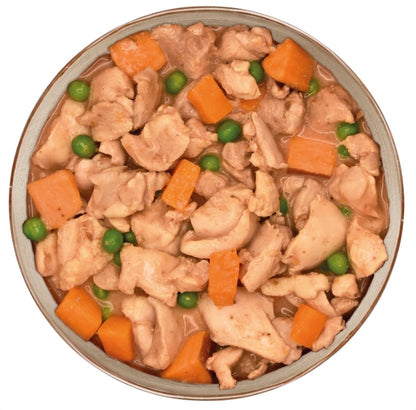 6 boites de 280gr, Ragout : poulet, canard, porc, boeuf, thon et oreille de porc